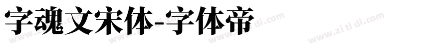 字魂文宋体字体转换