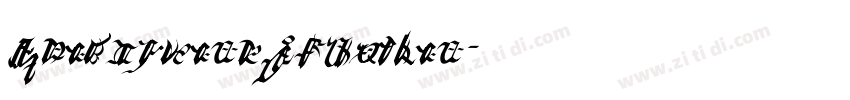 BaileywickJFGothic字体转换