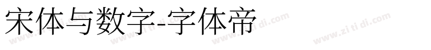 宋体与数字字体转换