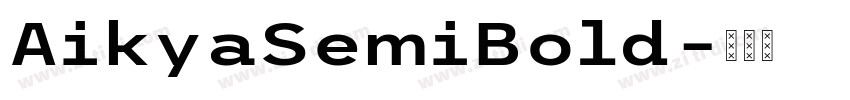 AikyaSemiBold字体转换