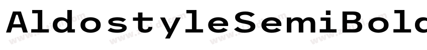 AldostyleSemiBold字体转换