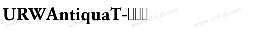 URWAntiquaT字体转换