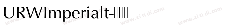 URWImperialt字体转换