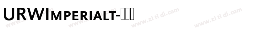 URWImperialt字体转换