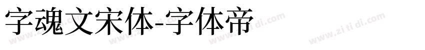 字魂文宋体字体转换