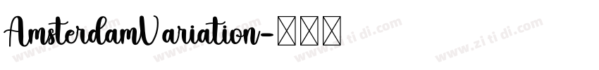 AmsterdamVariation字体转换