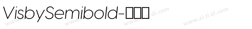 VisbySemibold字体转换