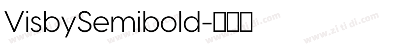 VisbySemibold字体转换