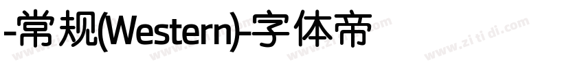 -常规(Western)字体转换