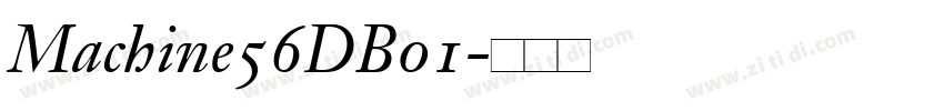 Machine56DB01字体转换