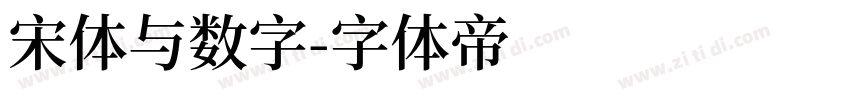 宋体与数字字体转换