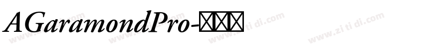 AGaramondPro字体转换