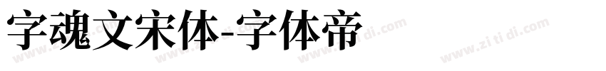 字魂文宋体字体转换