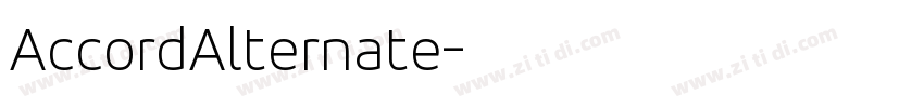 AccordAlternate字体转换