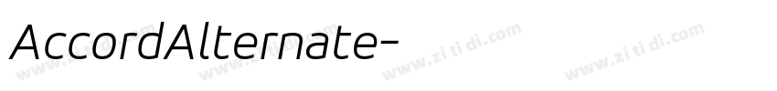 AccordAlternate字体转换