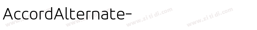 AccordAlternate字体转换