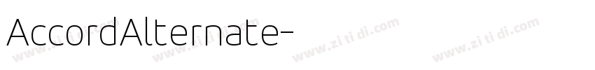 AccordAlternate字体转换