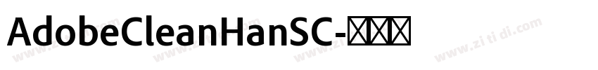 AdobeCleanHanSC字体转换