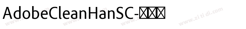AdobeCleanHanSC字体转换