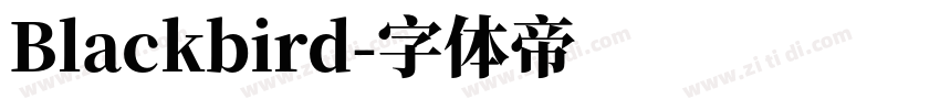 Blackbird字体转换