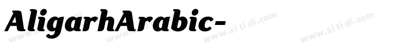 AligarhArabic字体转换