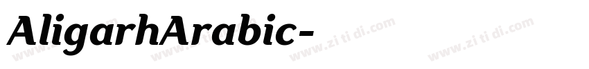 AligarhArabic字体转换