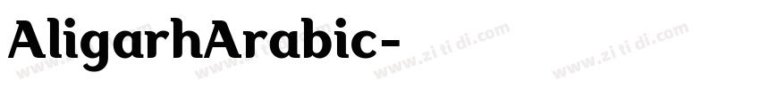 AligarhArabic字体转换