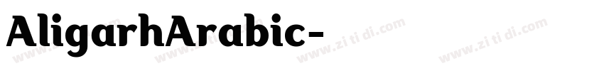 AligarhArabic字体转换