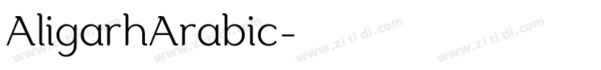 AligarhArabic字体转换