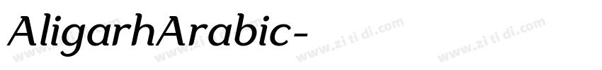 AligarhArabic字体转换