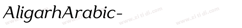 AligarhArabic字体转换