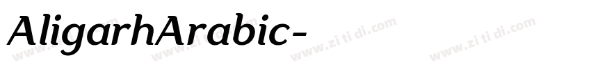 AligarhArabic字体转换