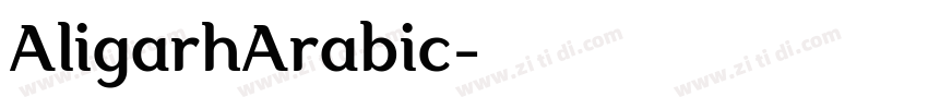 AligarhArabic字体转换