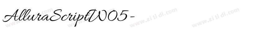 AlluraScriptW05字体转换