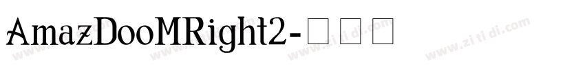 AmazDooMRight2字体转换
