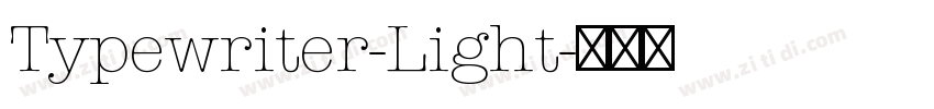 Typewriter-Light字体转换