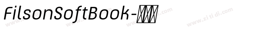 FilsonSoftBook字体转换