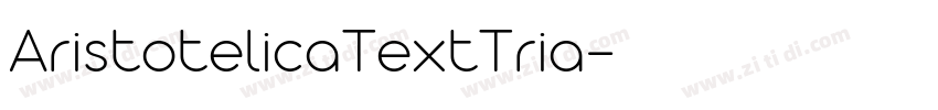 AristotelicaTextTria字体转换