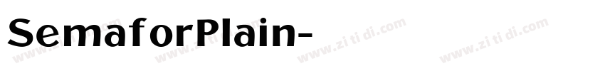 SemaforPlain字体转换