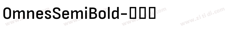 0mnesSemiBold字体转换