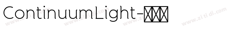 ContinuumLight字体转换