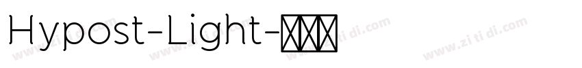 Hypost-Light字体转换