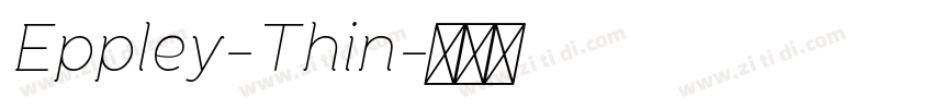 Eppley-Thin字体转换