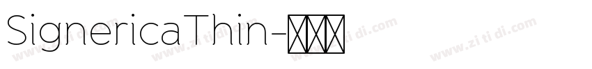 SignericaThin字体转换