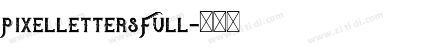 PixellettersFull字体转换