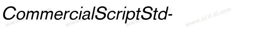 CommercialScriptStd字体转换