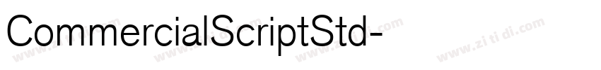 CommercialScriptStd字体转换