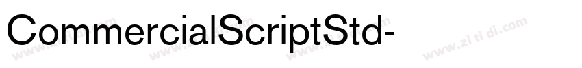 CommercialScriptStd字体转换