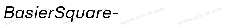 BasierSquare字体转换