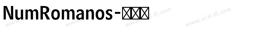 NumRomanos字体转换